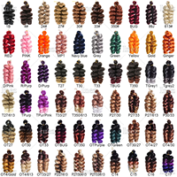 Extensions de cheveux synthétiques personnalisées pour tresses françaises, ondulations profondes lâches, tresses au crochet, boucles spirales pour femmes