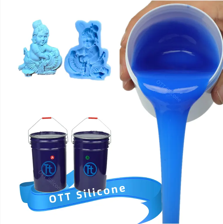 Platinum Liquid Silicone Rubber for Mold Maker Flexible & Food Safe Mix Ratio 1:1 for Casting Bronze Sculpture