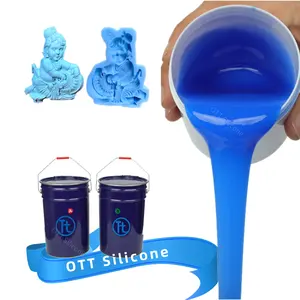 Platin-Flüssigs silikon-Gummi für Formhersteller flexibles und lebensmittelsicheres Gemisch Verhältnis 1:1 für Guss Bronze-Skulptur