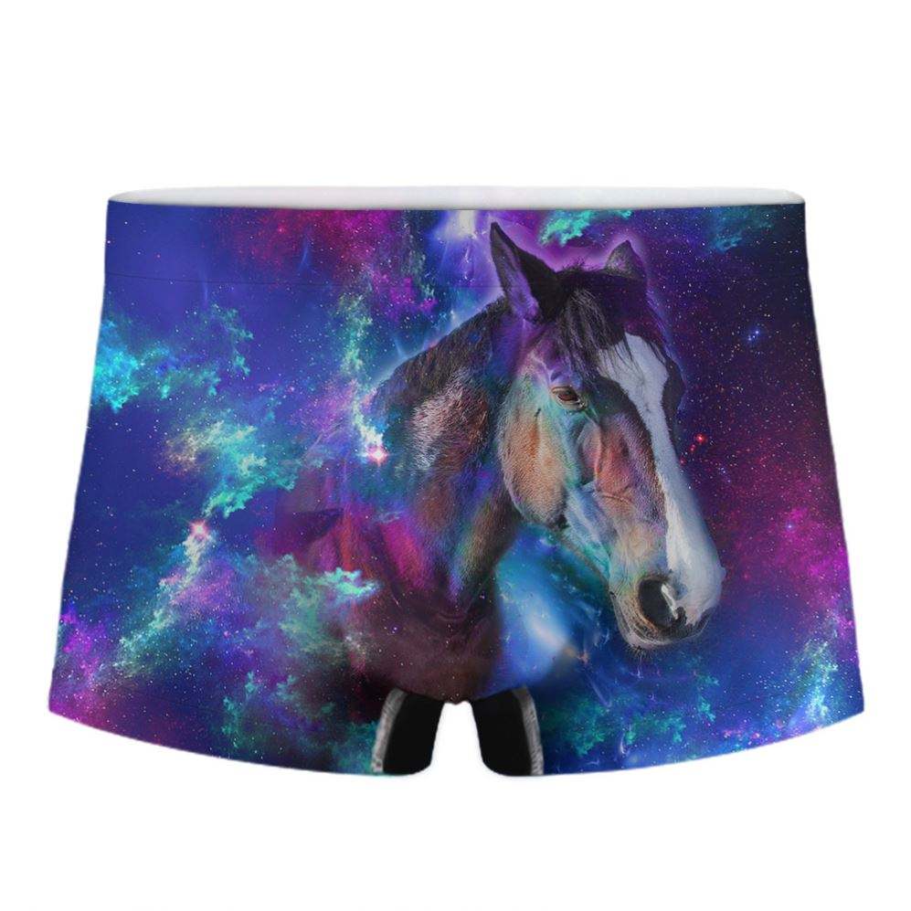 Calzoncillo bóxer elástico para hombre, ropa interior transpirable