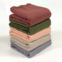 Couverture en mousseline de coton 100% personnalisée OEM, 4, 6 ou 8 couches, couleur unie, certifiée GOTS et OEKO-TEX, vente en gros, marque privée, couverture pour bébé nouveau-né