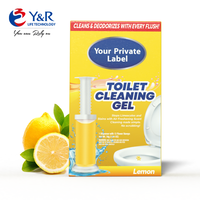 Gel de toilette désodorisant parfumé estampé de fleur jetable efficace pour l'élimination des taches et le nettoyage