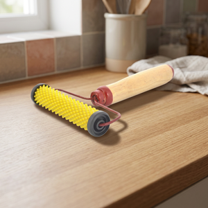 Rouleau de réflexologie K Star en bois doux et délicat avec poignée pour soulager la douleur et améliorer la circulation sanguine - Product Image 3