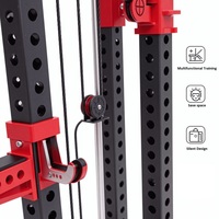 Máquina Smith Comercial Multifuncional con Sistema de Cables para Gimnasio en Casa, Estructura de Entrenamiento Personalizada con Accesorios Opcionales