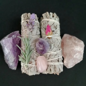 Set de Regalo <span class=keywords><strong>para</strong></span> Sanación de Chakras, Guía Espiritual de Adivinación, Kit de Relajación con Velas y Salvia, Kit de Meditación con Cristales Curativos, Variedad - Product Image 5