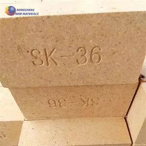 Tijolo de isolamento leve de alta alumina sk32 sk34 sk35 sk36 sk37 sk38 sk40 tijolo à prova de fogo de alta alumina