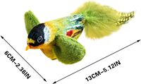 Jouet interactif pour chat, 3 pièces, oiseau qui chante et qui bat des ailes, simulation interactive d'oiseau, jouets pour chat en forme d'oiseau volant pour chats d'intérieur