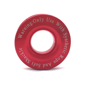 D-Ring Synthetic Rope <b>Recovery</b> Shank Aluminum Alloy Red For <b>Off</b> <b>Road</b> Vehicle Winch <b>Accessory</b> - Product Image 4