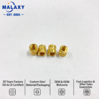 Malaxy Insert fileté cylindrique moleté de haute qualité, sur mesure, M2 M2.5 M3 M4 M5, en laiton C3604 (laiton)