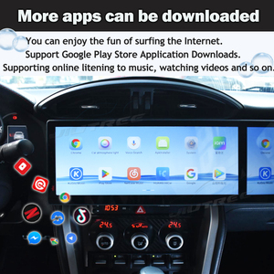 12.3 inch cho Toyota 86 cho <span class=keywords><strong>Subaru</strong></span> Brz 2005 2015 đài phát thanh xe GPS <span class=keywords><strong>navigation</strong></span> Carplay <span class=keywords><strong>Android</strong></span> 13 đa phương tiện Máy nghe nhạc Màn hình kép - Product Image 5