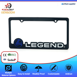 Soporte Ajustable para Matrícula de Coche Personalizado XGS OEM, para <span class=keywords><strong>Marruecos</strong></span>, Namibia, Sierra Leona, Argelia, Marco de Matrícula Personalizado de ABS+Hierro y Fibra de Carbono - Product Image 1