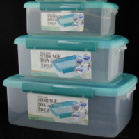 Ensemble de 6 contenants alimentaires rectangulaires en plastique de grande capacité avec couvercles hermétiques pour réfrigérateur et congélateur