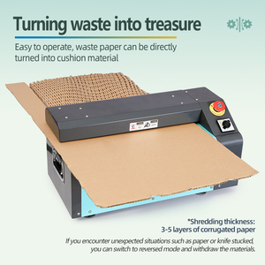 350 mm Aircosan fábrica profesional usada Mini trituradora de cartón corrugado embalaje de papel reemplazo de la máquina de envoltura de burbujas - Product Image 5