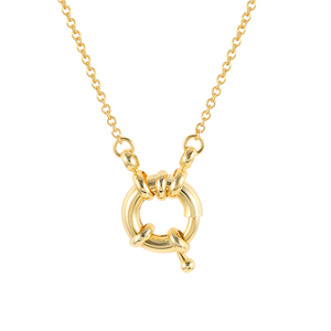 Collar con Colgante de Plata de Ley S925 ROXI, Chapado en Oro de 18K, con Cierre de Hebilla, para Mujer - Product Image 1