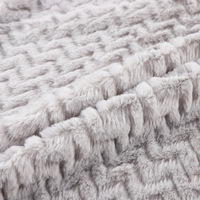Luxe Ondulé Faux Lapin Fourrure Tissu 100% Polyester Moelleux En Peluche pour Oreiller Couverture Canapé Rembourrage Décor À La Maison Textile