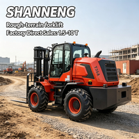 Chariot élévateur à fourche à moteur diesel à combustion interne 4x4 tout-terrain pour terrains accidentés de 1,5 à 10 tonnes à vendre en Chine EPA4 EURO5