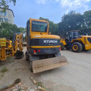 Mini-excavatrice sur pneus Hyundai 60W-9 d'occasion, haute efficacité, d'origine coréenne, 6 tonnes, moteur, pompe, boîte de vitesses, moteur, PLC, roulement testé - Product Image 6