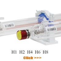 Yongli tabung Laser CO2 75W-90W 1100mm 60mm H1 baru untuk ukiran dan memotong