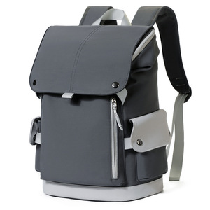 Jing Hui Student <b>Backpack</b> Beige 15 Inches Waterproof Flap Design <b>School</b> Education Neutral Gender Oxford Cloth - Product Image 3