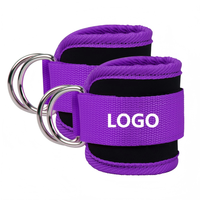 Sangle de cheville pour machine à câble, entraînement des hanches et des jambes, support de pied pour fitness, accessoire d'entraînement, logo personnalisé