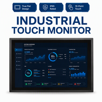 Monitor Táctil Industrial Capacitivo de 15/17/21.5 Pulgadas HD 1920*1080 para Montaje en Pared, Compatible con Windows/Linux