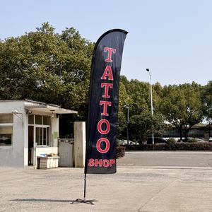 Bandera de Lámina al por Mayor para Promoción de Tiendas, Publicidad, Exhibición en Tiendas, Bandera sin Asta, Bandera de Pluma de Tamaño Personalizado, Bandera de <span class=keywords><strong>Barber</strong></span>ía - Product Image 2