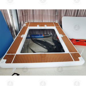 Nhà máy tùy chỉnh Inflatable hồ bơi biển Inflatable nền tảng nước hồ bơi đại dương du thuyền nước nổi nền tảng với Net - Product Image 1