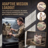 Pochette tactique haute performance pour chargeurs, équipement de paintball, système MOLLE durable, fabricant et fournisseur OEM sur mesure
