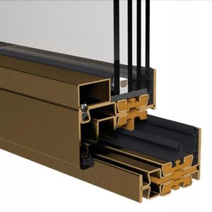 Hồ sơ trượt Windows nhiệt phá vỡ nhôm tùy chỉnh thép không gỉ ngang sơn tĩnh điện vít cách nhiệt - Product Image 4