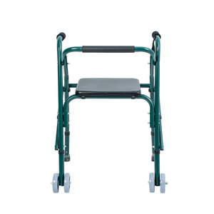 Keyi Folding <b>Walker</b> Aluminum Alloy Adjustable With Wheels For <b>Elderly</b> Patients - Product Image 1