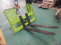 Fourche à palettes pour excavatrice avec logo personnalisé, fourche pour engins de construction, service OEM