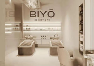 Miroirs LED arqués et étagères intégrées pour une conception intérieure minimaliste et une rénovation complète de salon de beauté en une seule solution - Product Image 3