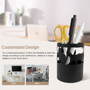 <b>Makeup</b> Brush <b>Holders</b> Concrete Desktop Pencil <b>Holder</b> Cup and Pen <b>Holder</b>, Office Stationery Organizer - Product Image 2