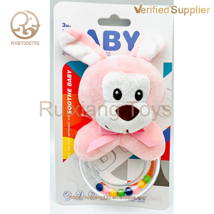High Quality Stuffed Bear Baby Rattle <strong>Plush</strong> <strong>Toys</strong> Cute Animal Shaped Soft Plastic <strong>Toys</strong> for Play Baby Education <strong>Cheap</strong> Price - Product Image 3