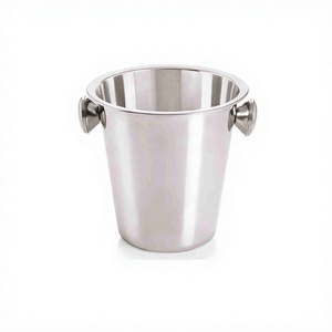 Maxfresh Seau à vin en acier inoxydable de haute qualité avec bouton pour refroidisseur de vin et célébration de fête - Product Image 1