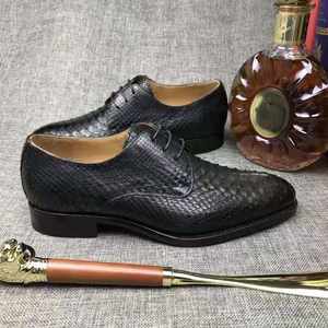 Nouvelle Collection 2026 – Chaussures de Luxe pour Hommes en Cuir de <span class=keywords><strong>Serpent</strong></span> – Élégance et Qualité Supérieure - Product Image 1