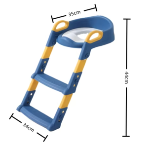 Sedile WC Pieghevole per <span class=keywords><strong>Bambini</strong></span> con Scala e Sgabello, Ideale per l'Addestramento al <span class=keywords><strong>Vasino</strong></span> - Product Image 1