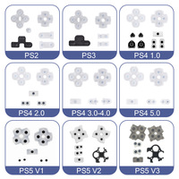 Kit de réparation pour manettes PS2/3/4 - Adhésif conducteur, tampons en caoutchouc souple et en silicone pour remplacement des boutons