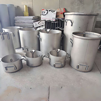 Seau en titane de marque XHF pour le stockage de liquides chimiques, résistant aux acides, aux alcalis et aux hautes températures, traitement des eaux usées