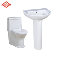 Lavabo sur pied en céramique ovale blanc moderne, facile à nettoyer, fabriqué en Chine, pour salle de bain