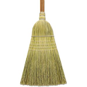 Escoba para pisos duros Boardwalk BWKBR10002 de 60 pulgadas, con cerdas de fibra sintética color gris/natural, mango de madera, 6 por caja - Product Image 4