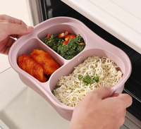 Boîte à lunch en silicone de qualité alimentaire étanche pour étudiants employés de bureau