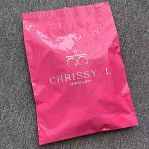 New Arrival Custom Logo Black Eco Friendly Recyclable PE/<b>PVC</b> Mailer Bags with Zipper <b>Top</b> for Shoes & Socks Clothing Packaging - Product Image 1