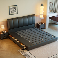 Modernes Verstellbares Ergonomisches Luxusbett - Zweiteiliges Kopfteil Nappa-Leder Queensize-Bettgestell - Direktvertrieb ab Werk