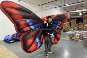 Costume <span class=keywords><strong>gonflable</strong></span> géant à ailes de papillon, modèle amusant à LED pour défilé Oxford - Product Image 4