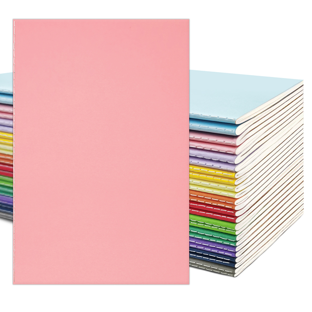 24 Pack A5 Colorful Bulk 5.5"x8.3" 60 Unlined Pages Kids Drawing Journals Soft Cover