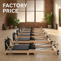 Reformer de Pilates Pliant Professionnel en Bois de Haute Performance, Direct Usine, Qualité Supérieure