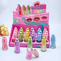 Ensemble de mini rouges à lèvres liquides longue tenue, haute pigmentation, effet mat et scintillant, résistant à l'eau, en tube, pour un maquillage beauté effet crème glacée