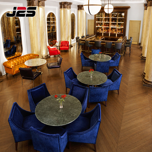 Mobilier de restaurant commercial J2S Hotel <span class=keywords><strong>Paris</strong></span> : Banquettes linéaires, tables rectangulaires et chaises rembourrées pour projets d'aménagement intérieur - Product Image 2