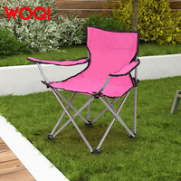 WOQI vente en gros personnalisé moderne fer Compact Portable Barbecue pêche chaise de plage extérieur pliant Camping